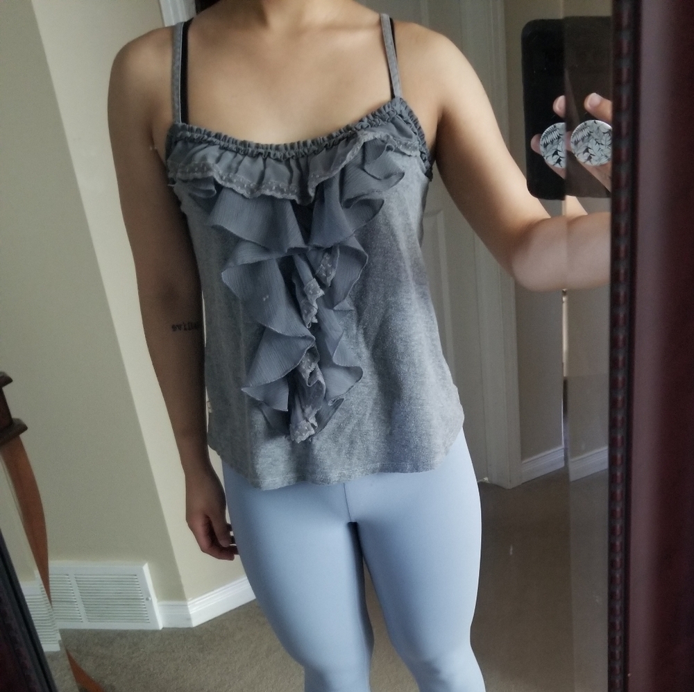 (SOLD) Grey Tank Top (Hollister) - Size Medium